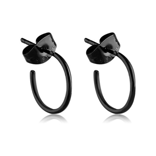 black-hoop-earrings