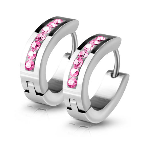 pink-huggie-earrings