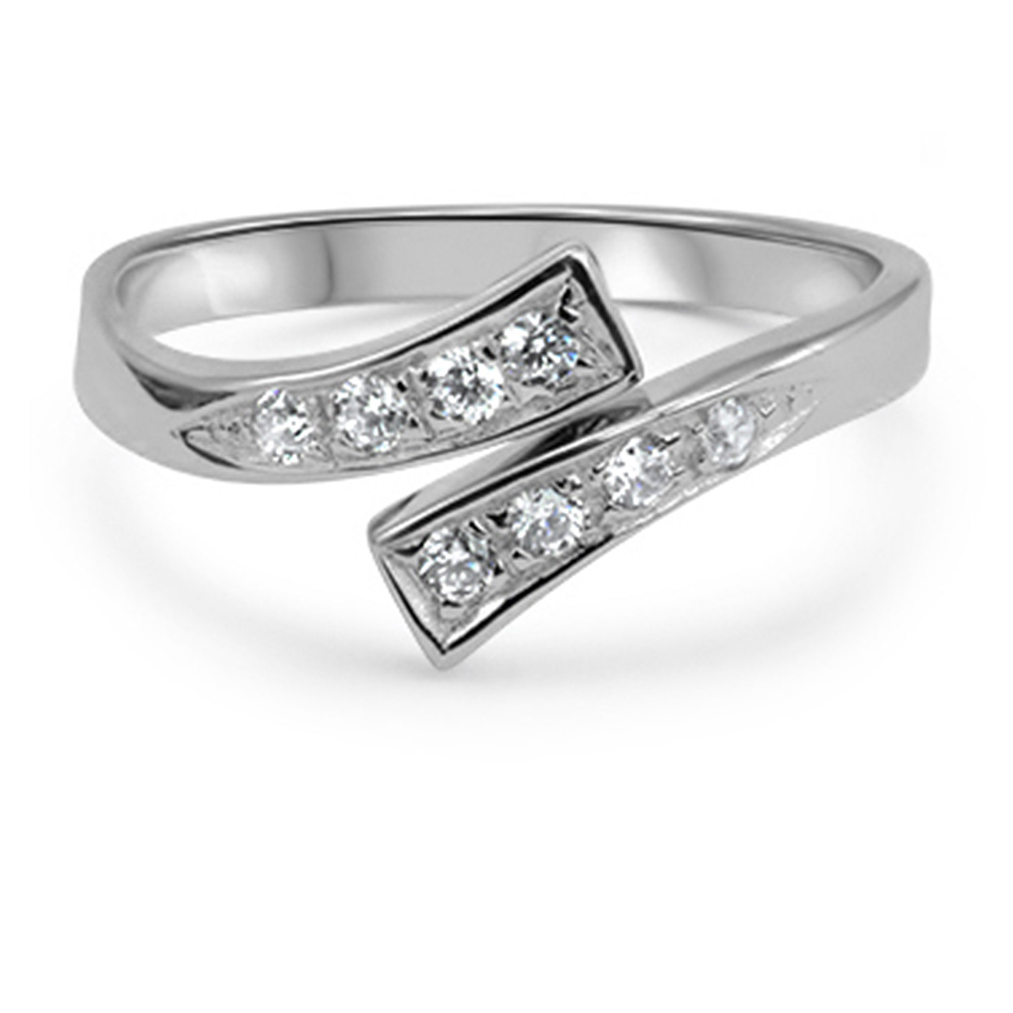 925 Sterling Silver CZ Size 6 Ring