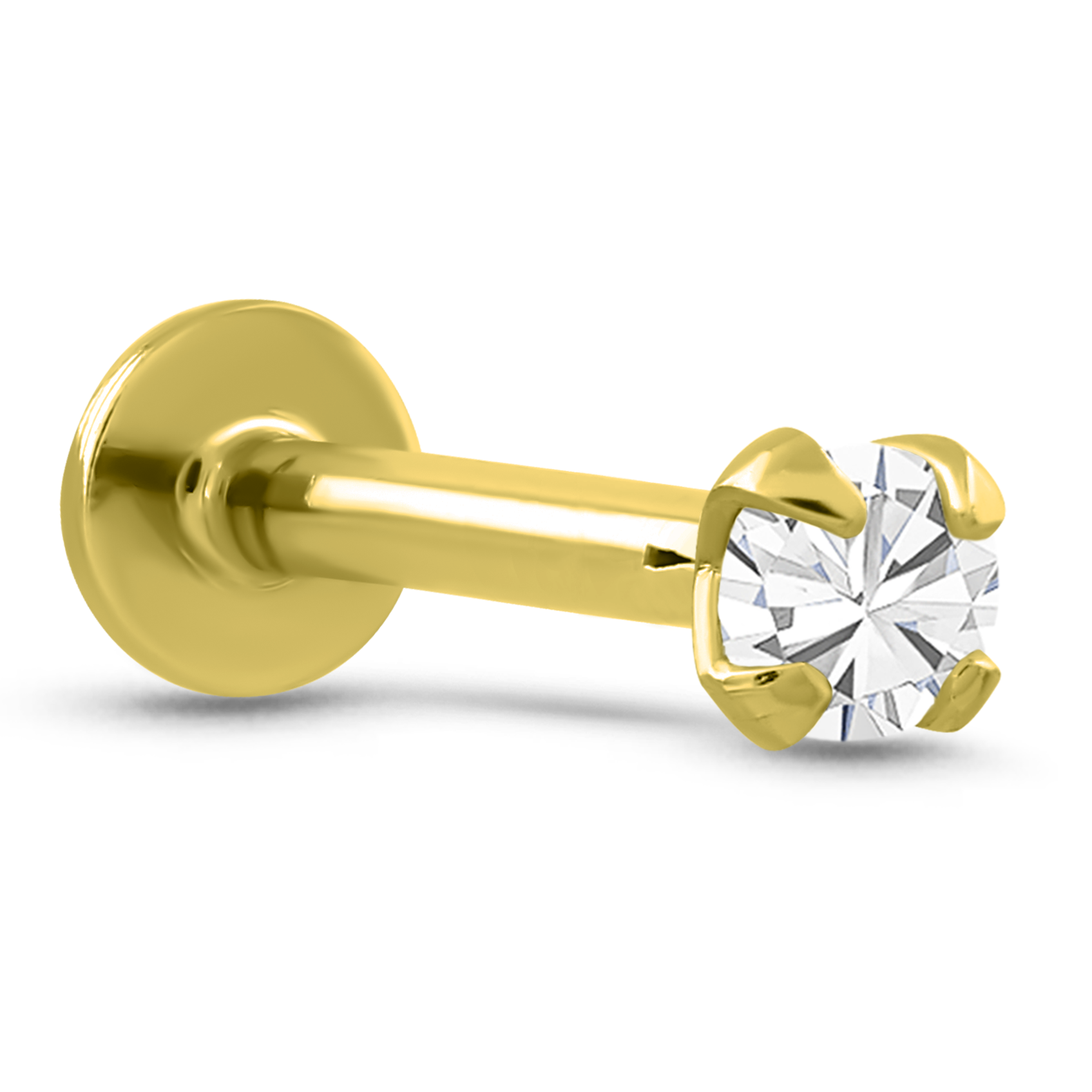 yellow-Gold-CZ-Labret-2mm