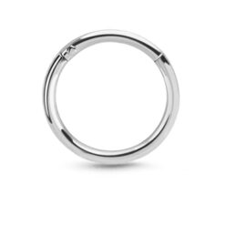 14K White, Yellow Gold Seamless Continuous Septum Clicker 18G