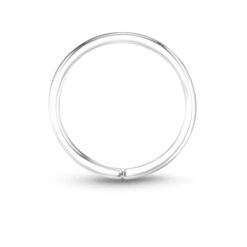 Seamless Continuous Hoop Nose Ring 14K Rose, Yellow or White Gold