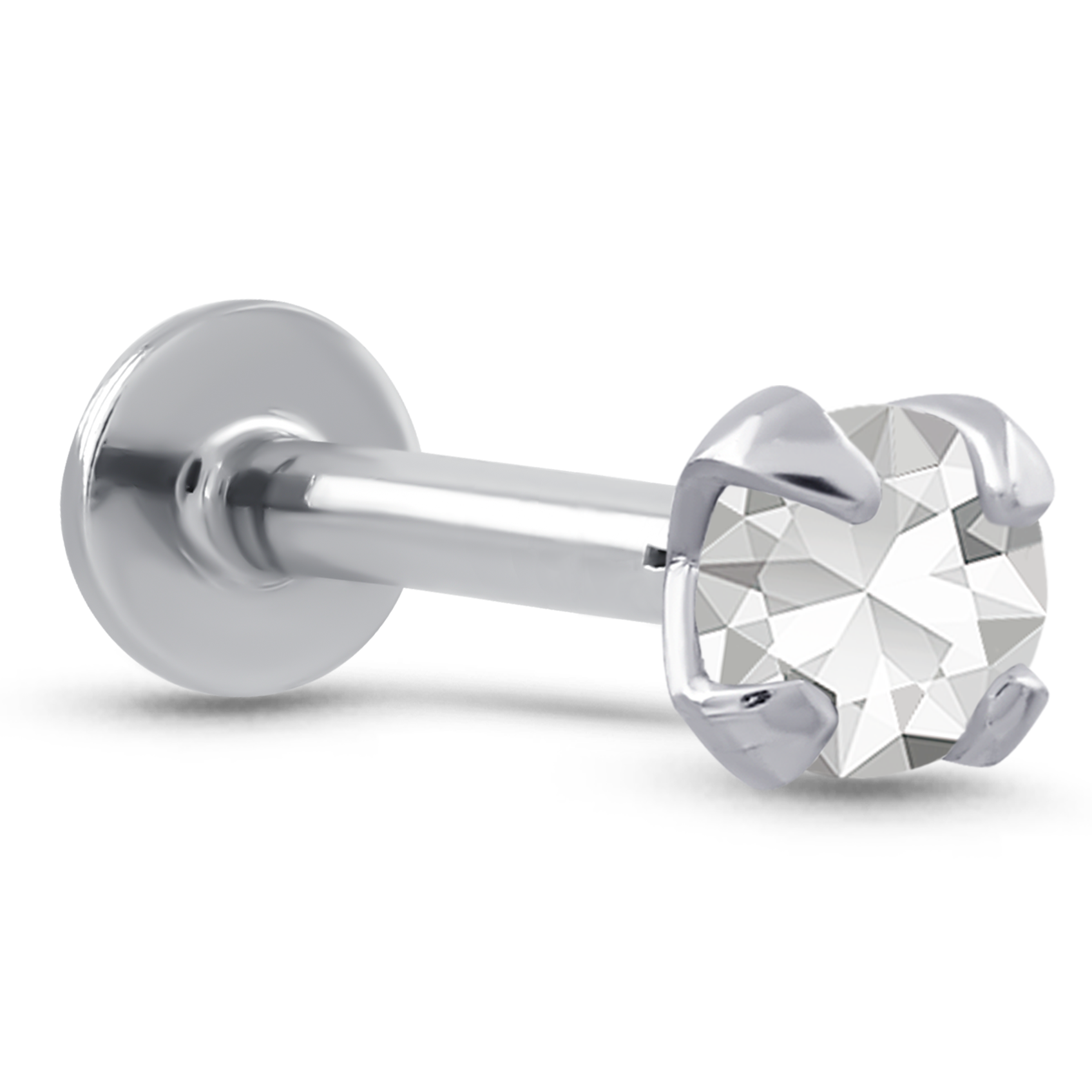 white-Gold-genuie-Labret-3mm